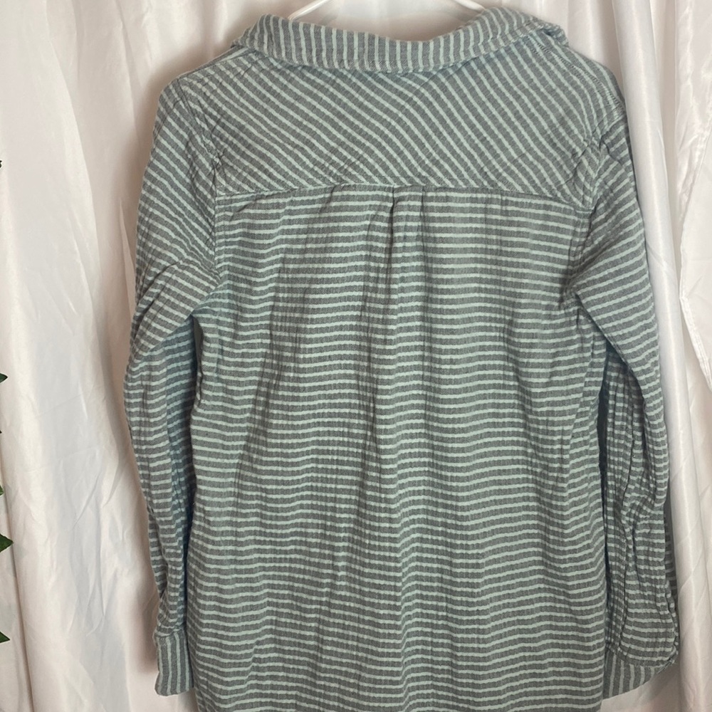 MERONA 100% cotton pullover teal and grey - Picture 3 of 3